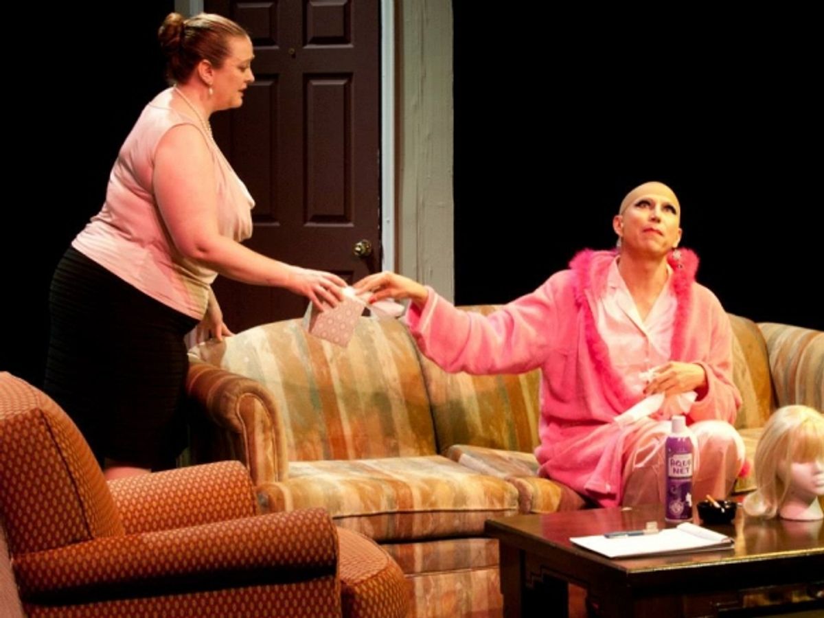 Boni McIntyre as Dr. Eve and Kevin Leonard as Brother Boy at 