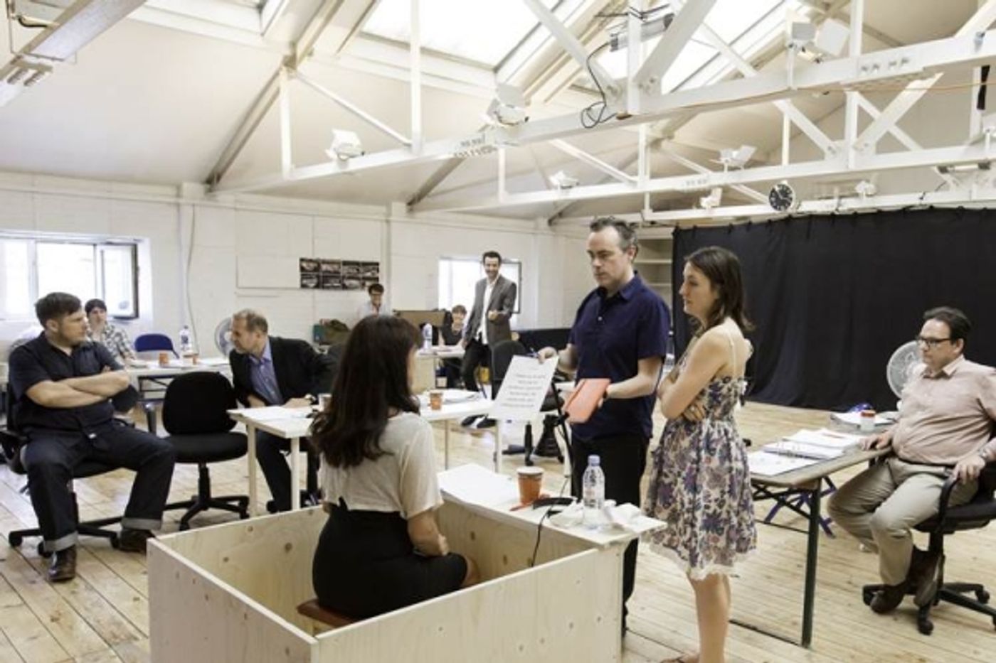 Photo Flash: First Look at Daniel Mays, Nigel Lindsay and More in Rehearsals for THE SAME DEEP WATER AS ME  Image