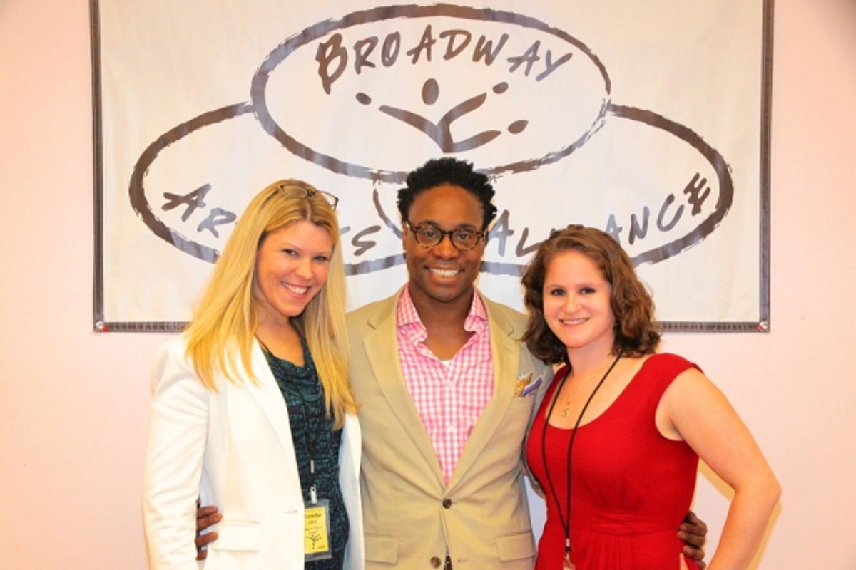 Jennifer Johns, Billy Porter, and Michelle R. Lehrman at 