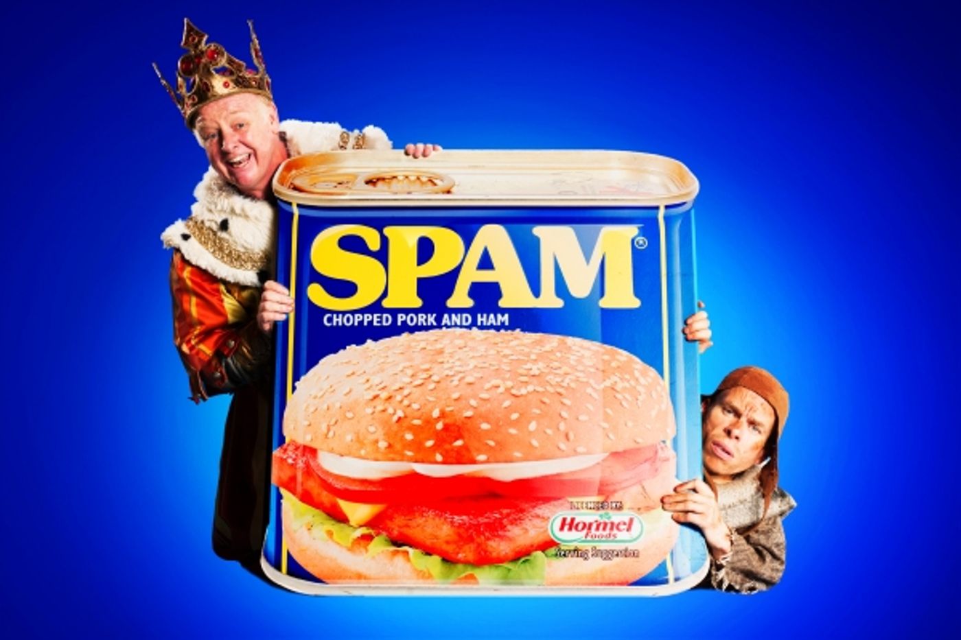 Photo Flash: Sneak Peek at Les Dennis and Warwick Davis in West End's SPAMALOT Image