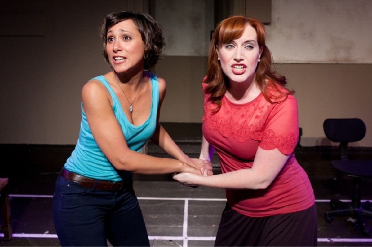 Sophia Ragavelas and Sarah Galbraith
 at 