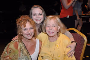 Robin Leslie Brown, Cori Gardner (Gingold Theatrical Group General Manager) and Anita Photo