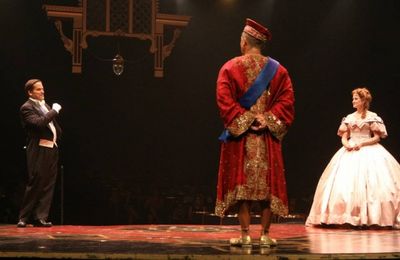 Michael Stevenson (Sir Edward Ramsay), Paul Nakauchi (The King of Siam) and Christian Photo