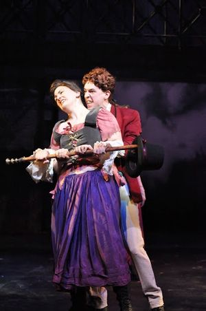 Angela Richardson (Fantine) and Peter Mill (Bamatabois) Photo