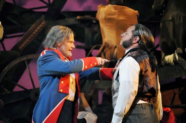 Ivan Rutherford (Valjean) and Doug Jabara (Javert)  Photo