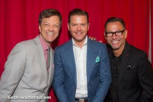 Jim Caruso, Clarke Thorell and Cortes Alexander backstage Photo
