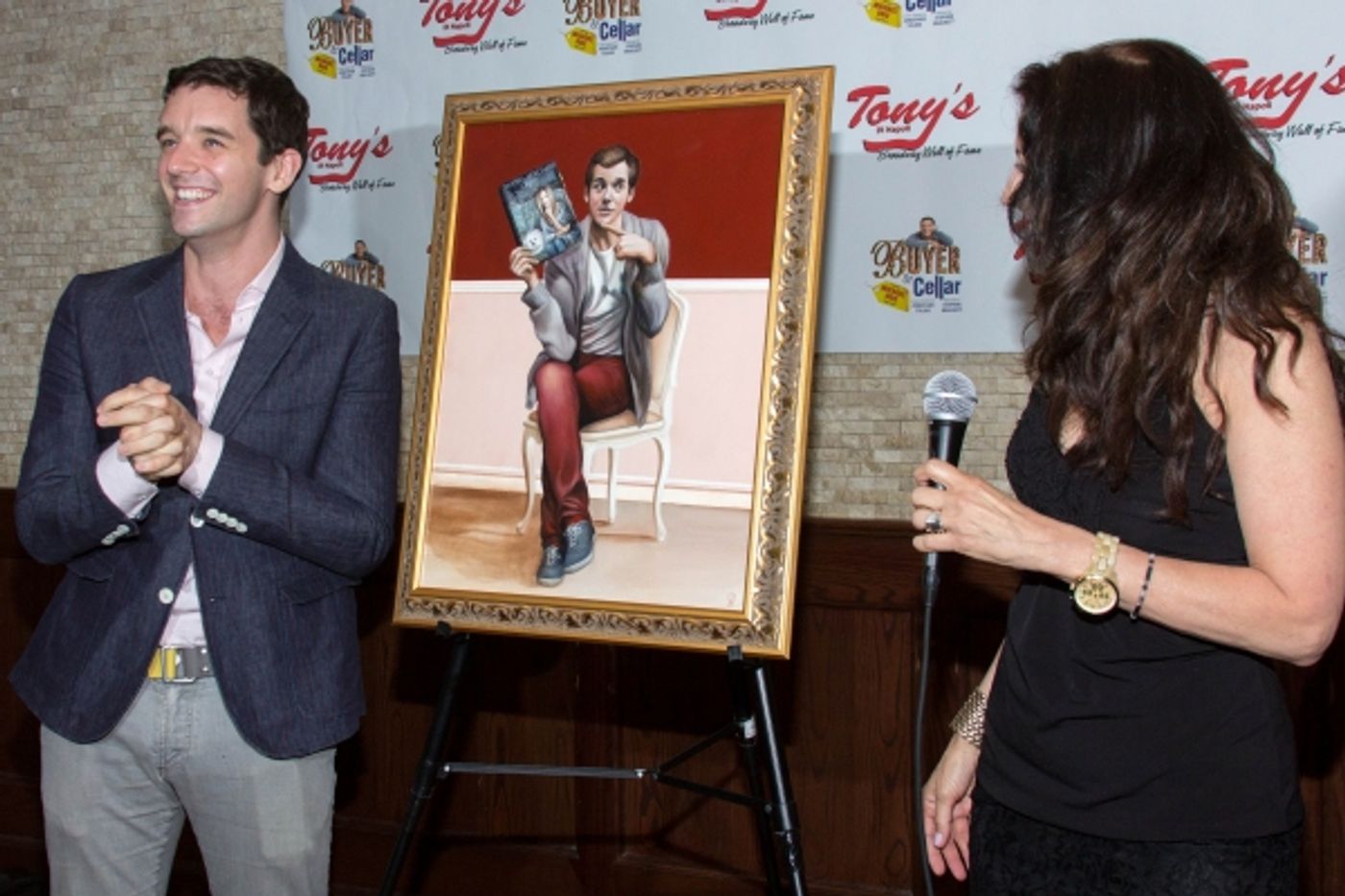 Photo Coverage: Michael Urie Celebrates Birthday at Tony's Di Napoli with Portrait Unveiling! Image