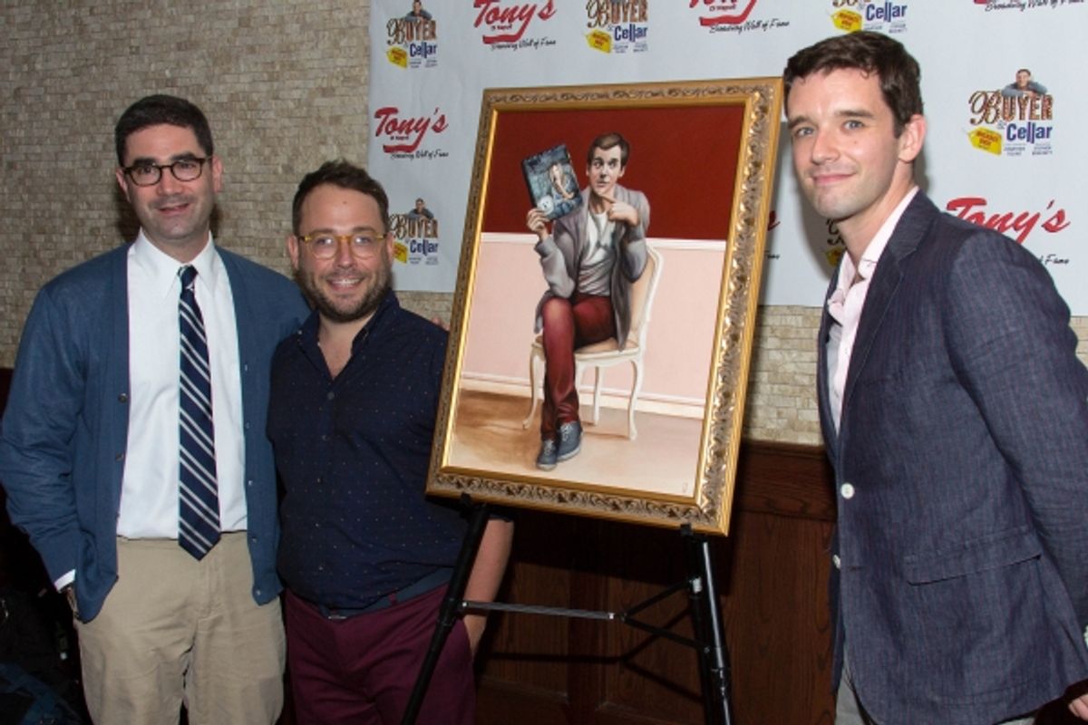 Jonathan Tolins, Stephen Brackett, Michael Urie at 