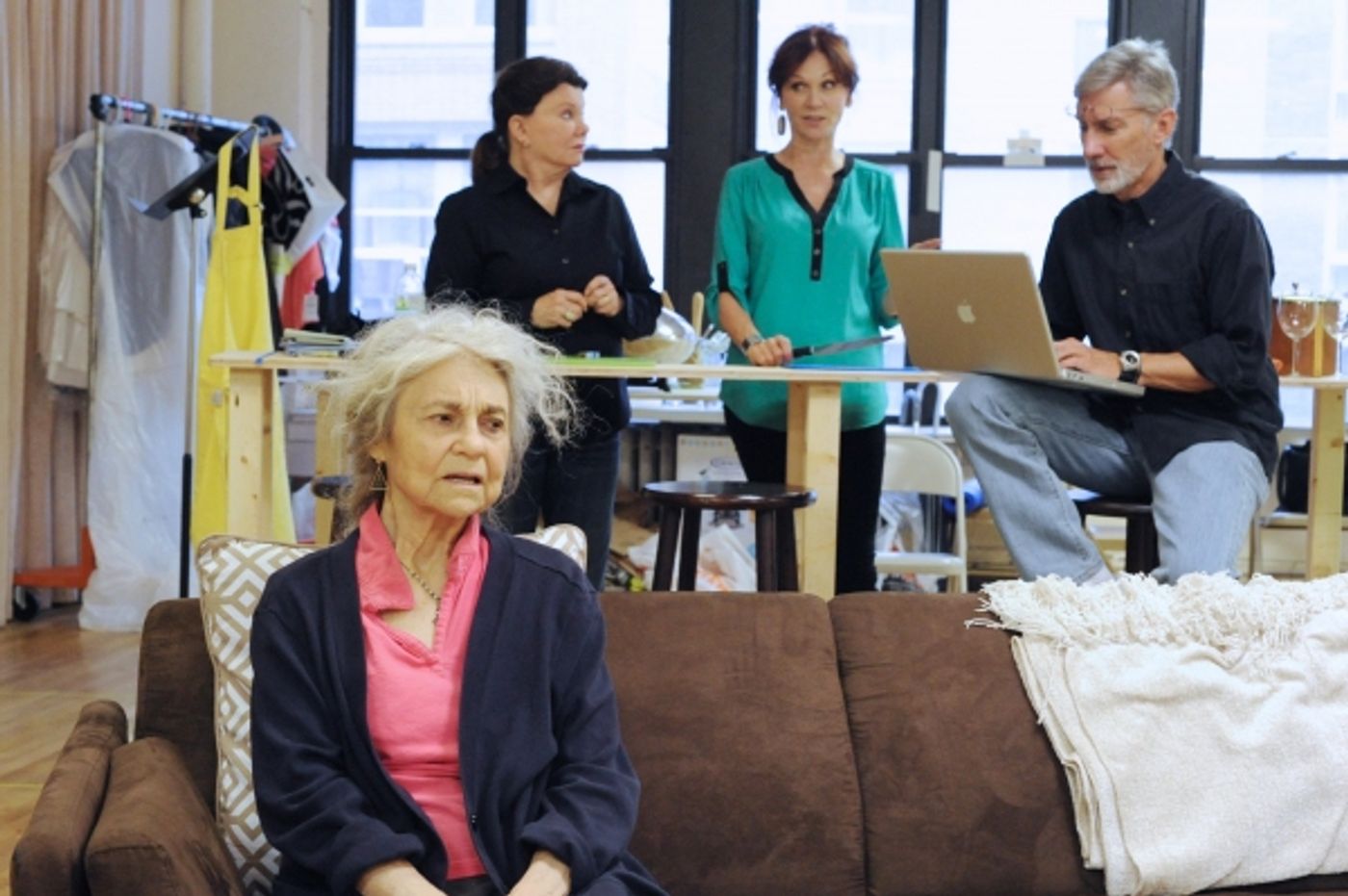 Photo Flash: In Rehearsal for Bucks County Playhouse's THE TALE OF THE ALLERGIST'S WIFE with Marilu Henner, David Garrison, Lynn Cohen & More! Image