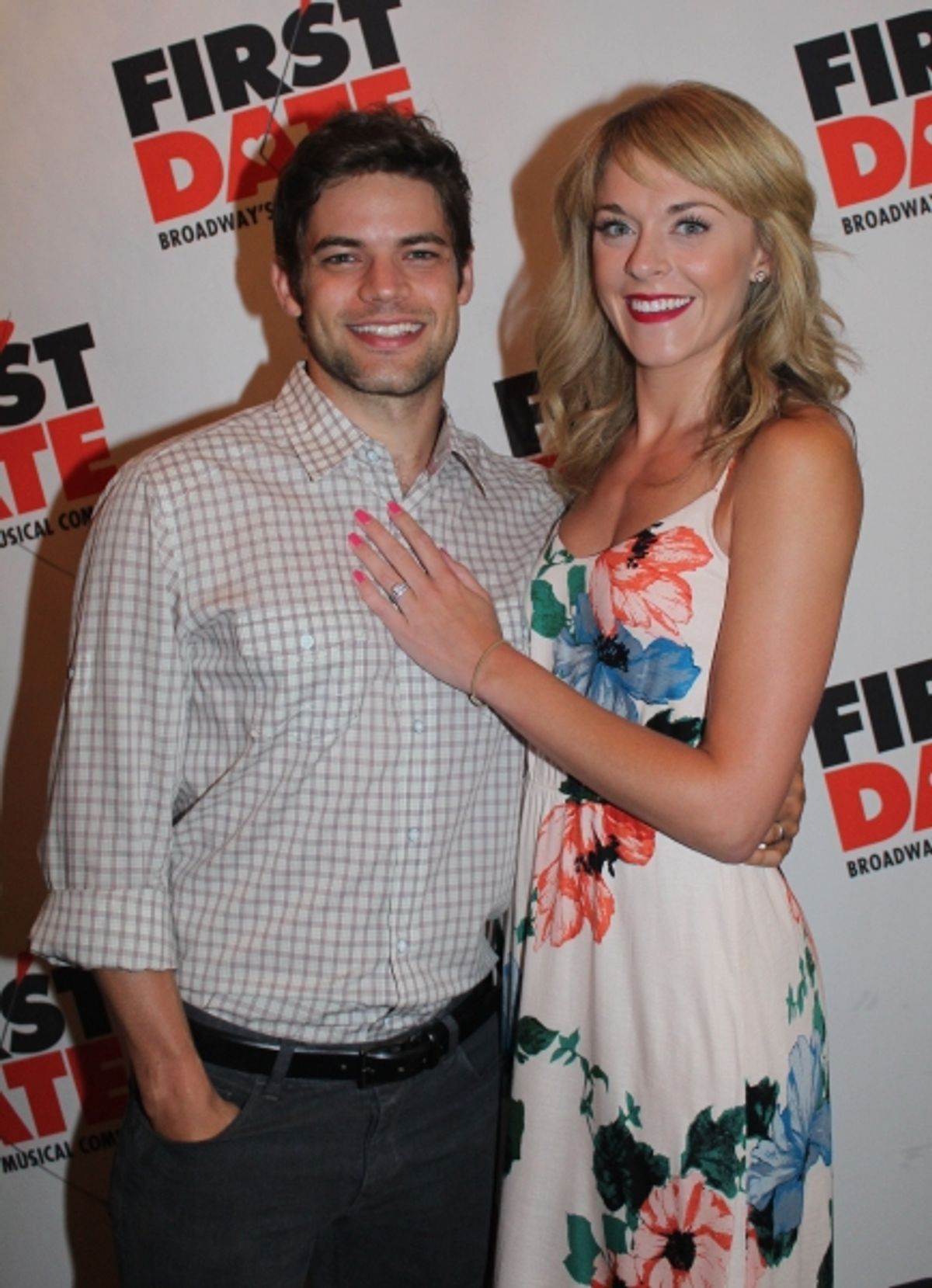 Jeremy Jordan and Ashley Spencer at 
