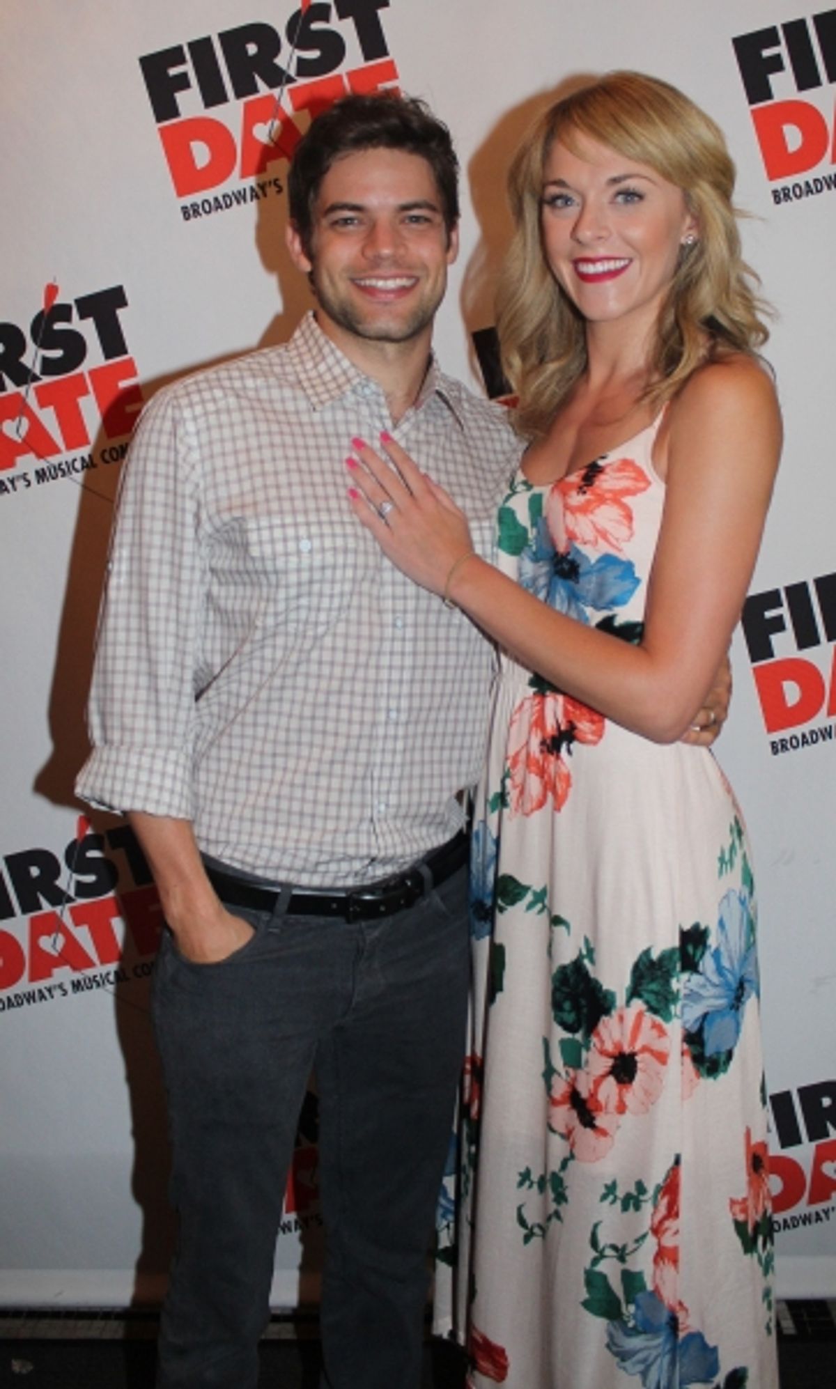 Jeremy Jordan and Ashley Spencer at 