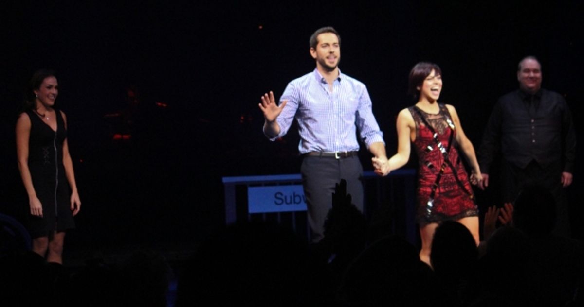 Zachary Levi and Krysta Rodriguez at 