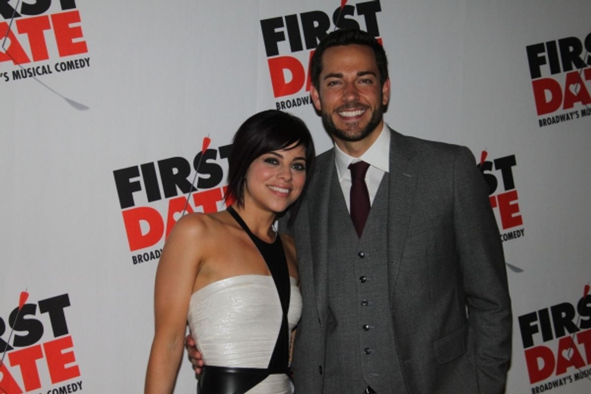 Krista Rodriguez and Zachary Levi at 