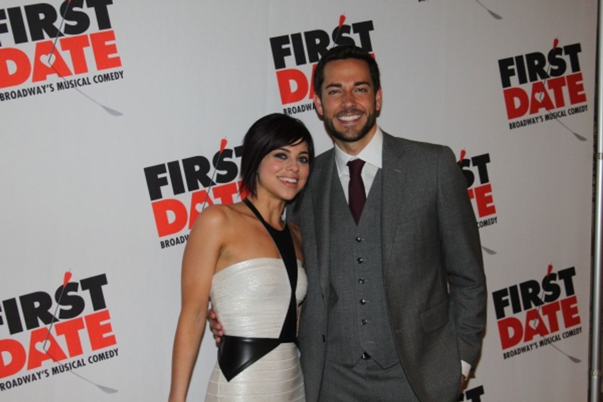Krista Rodriguez and Zachary Levi at 