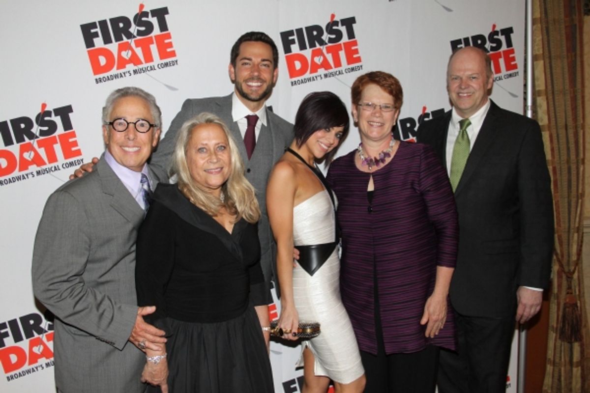 Kenny Alhadeff, Marleen Alhadeff, Zachary Levi, Krista Rodriguez, Sue Frost and Randy Adams at 