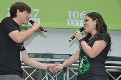 Derek Klena and Lindsay Mendez Photo