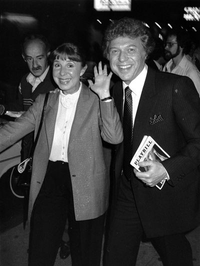 Steve Lawrence and Eydie Gorme attending a performance of ''Dreamgirls'' at the Imper Photo