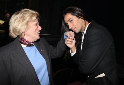 Shirley Herz (PR) & Michel Altieri during the Tech Rehearsal for the Revival of ''Dra Photo