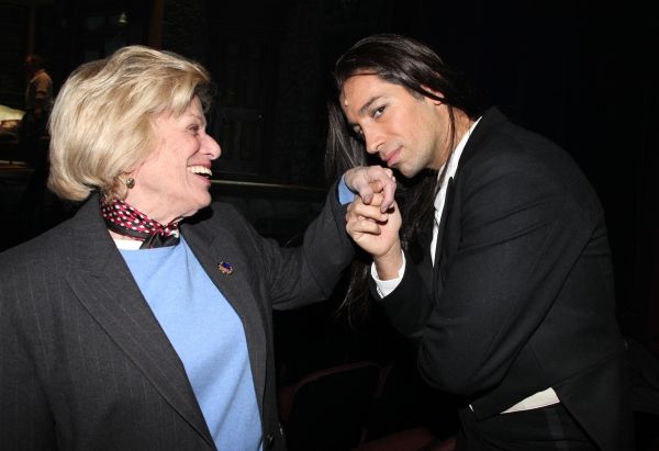 Shirley Herz (PR) & Michel Altieri during the Tech Rehearsal for the Revival of ''Dra Photo