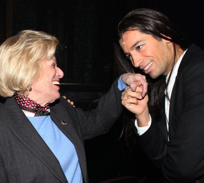 Shirley Herz (PR) & Michel Altieri during the Tech Rehearsal for the Revival of ''Dra Photo