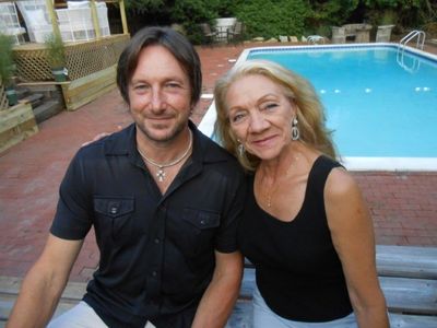 Artist Jeff Muhs,  and Frances DeLoache Photo