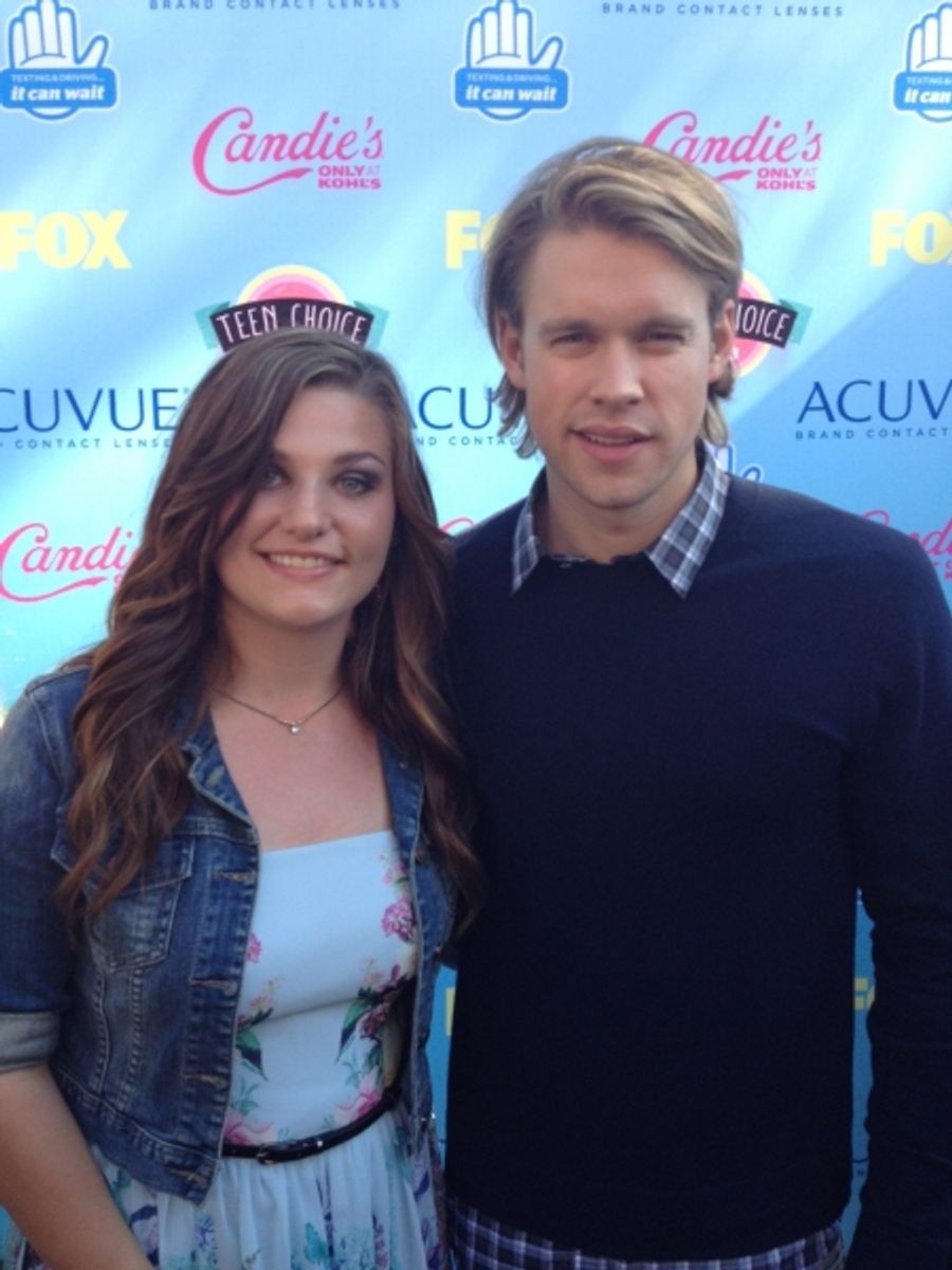 Photo Flash: GLEE's Chord Overstreet Meets with Acuvue Mentee Brittney at Teen Choice Awards Image