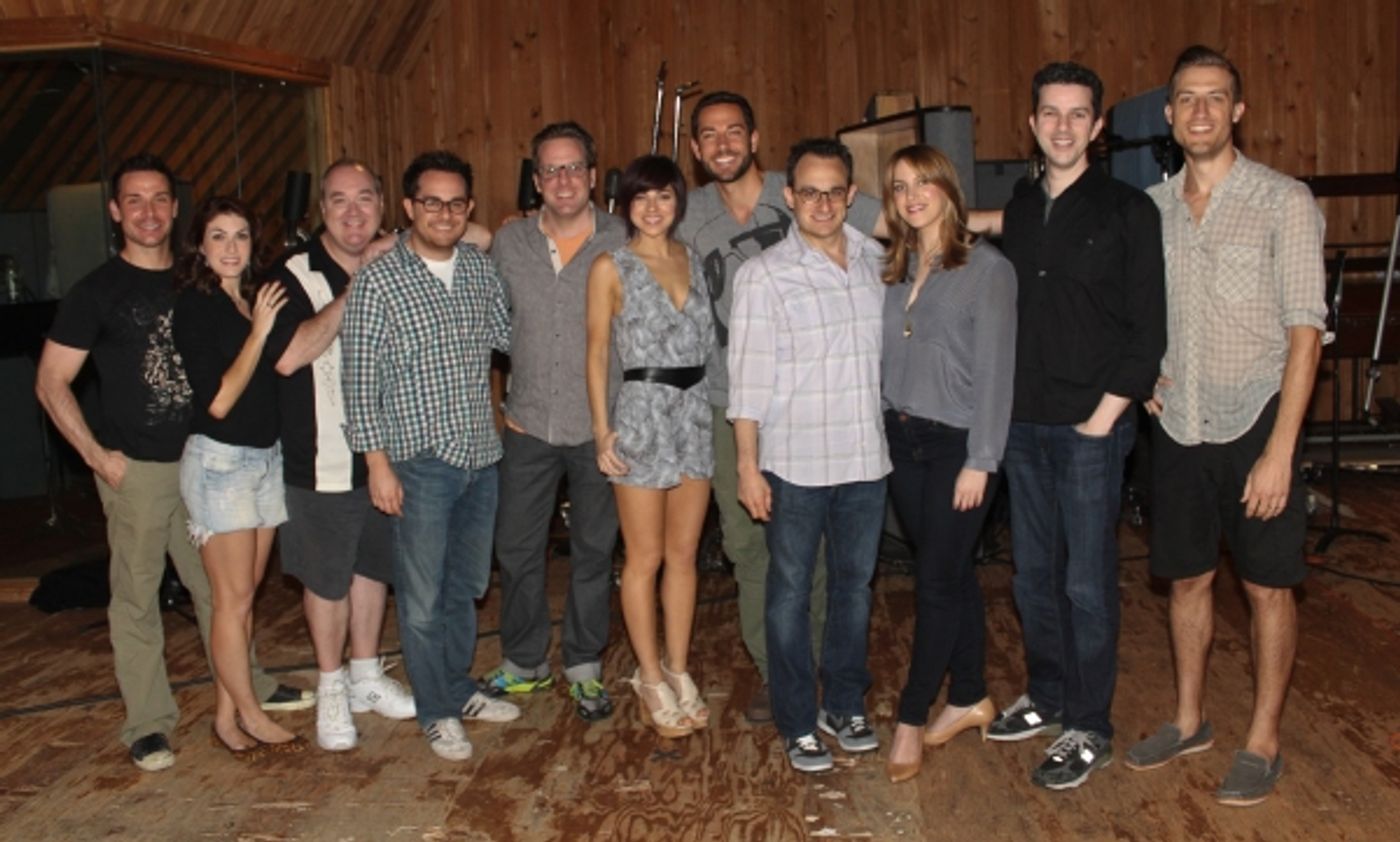 Photo Coverage: In the Recording Studio with Zachary Levi, Krysta Rodriguez & the Cast of FIRST DATE! Image