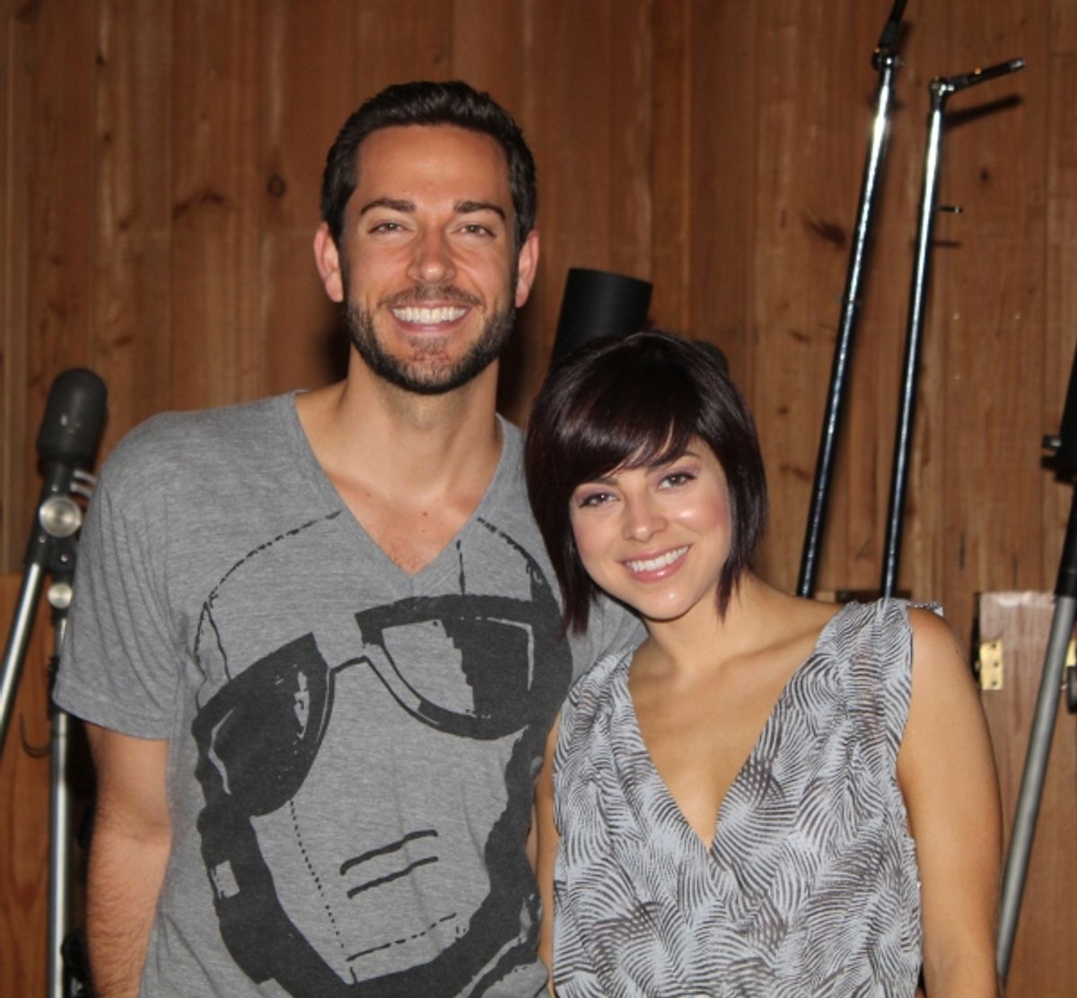 Zachary Levi and Krysta Rodriguez at 