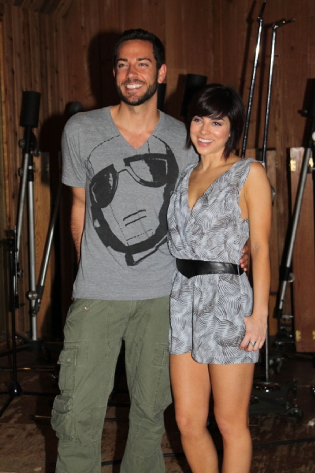 Zachary Levi and Krysta Rodriguez at 