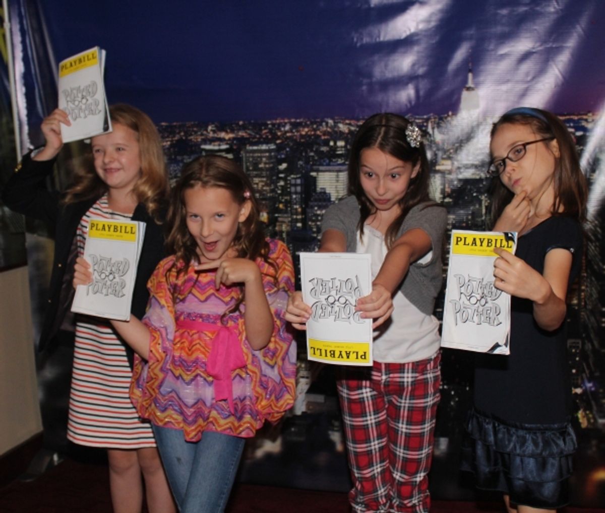 Milly Shapiro, Sophia Gennusa, Bailey Ryon and Oona Laurence at 