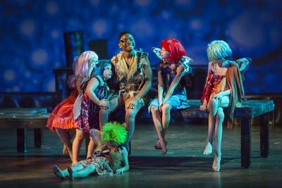 Kameron Brown as Peter Pan with the Fairies Photo