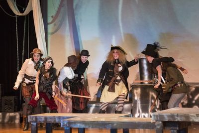 Peter Pan, Caitlyn Joy as Captain Hook and the Pirates Photo