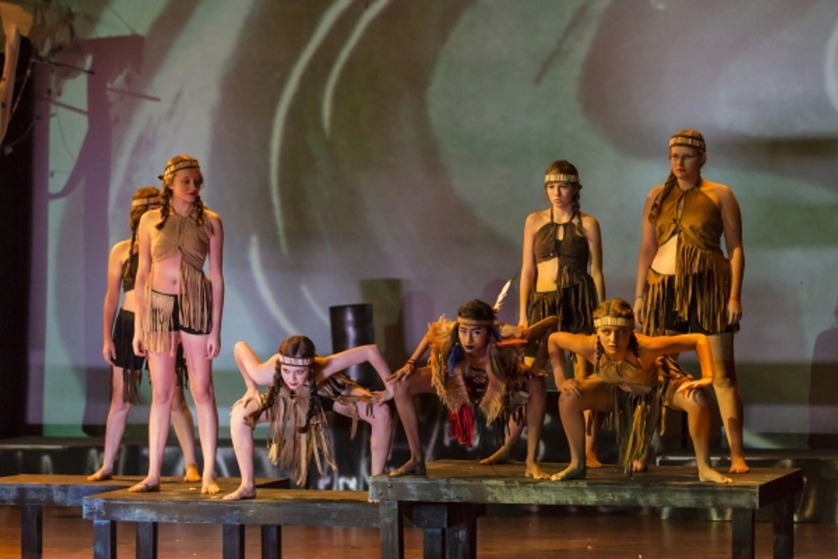 Kameron Brown as Peter Pan and the Indians at 