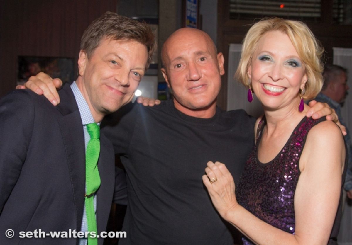Jim Caruso, Gianni Valenti and Julie Halston at 