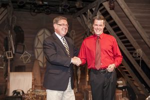 Senator Seward and Cortland Repertory Theatre''s Producing Artistic Director Kerby Th Photo