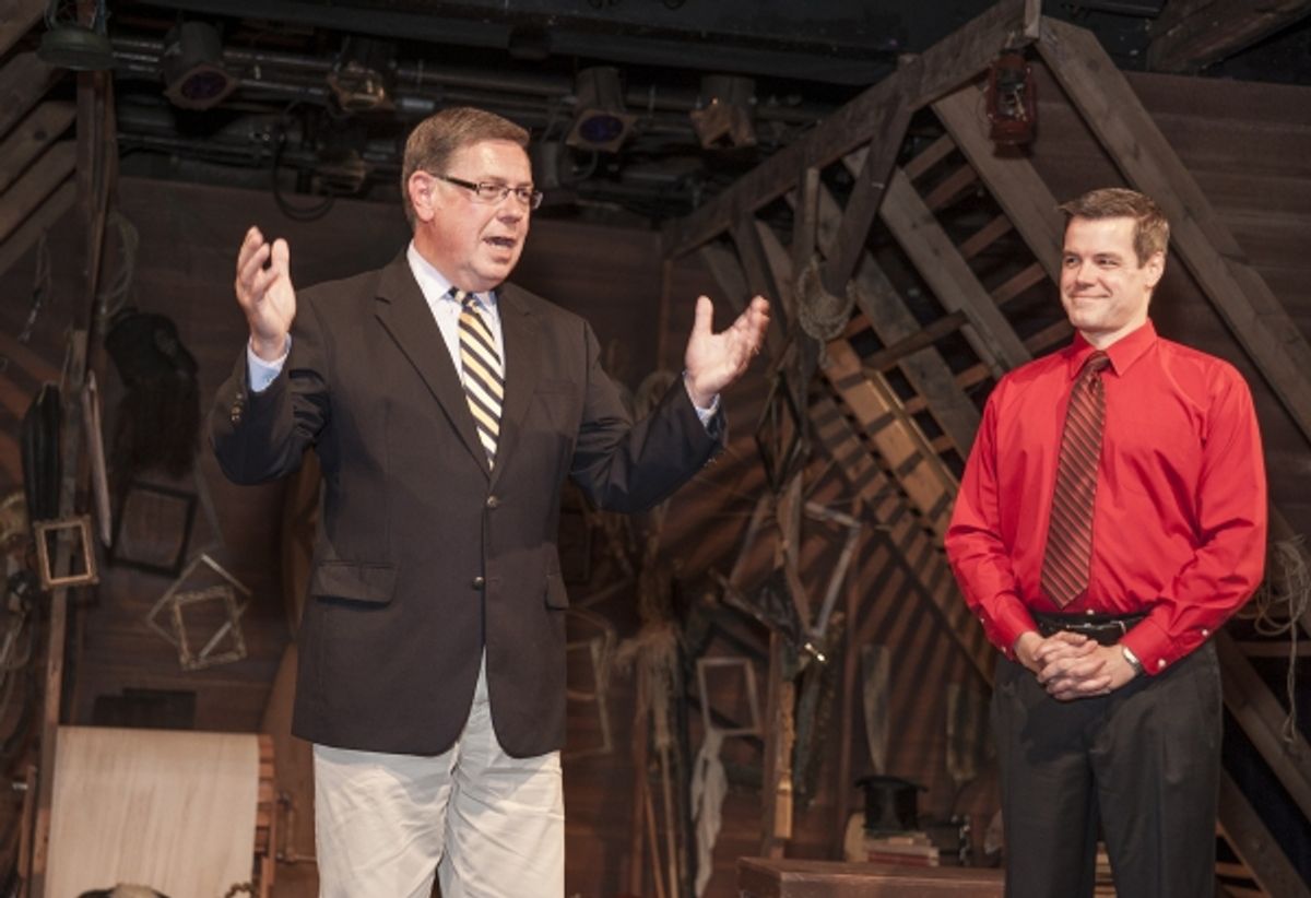 Senator Seward and Cortland Repertory Theatre''s Producing Artistic Director Kerby Thompson at 