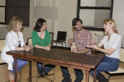 Deborah Rush, Susan Pourfar, Robert Beitzel and Halley Feiffer Photo