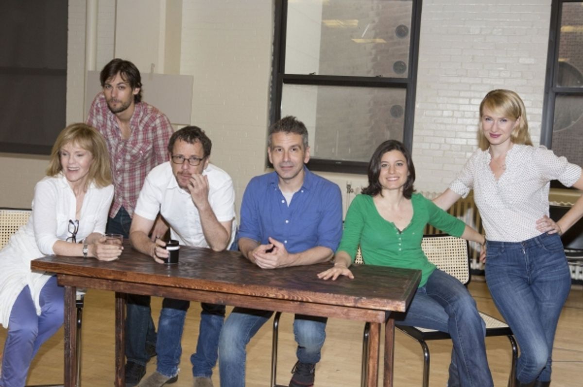 Deborah Rush, Robert Beitzel, Playwright Ethan Coen, Director David Cromer, Susan Pourfar and Halley Feiffer at 