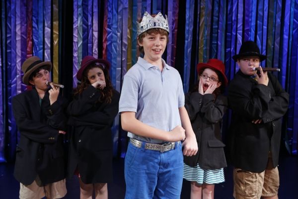 King Timmy (Cormac Cullinane) and his 'cabinet' (Zachary Brod, Anna Grace Rosenthal,  Photo