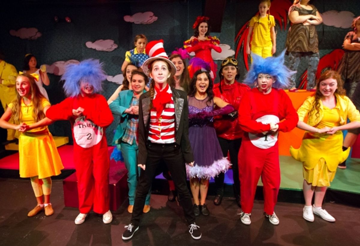 Cast of the Walnut Street Theatre for Kids production of Seussical Jr. at 