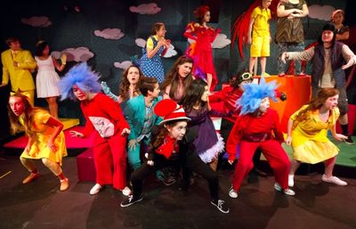 Cast of the Walnut Street Theatre for Kids production of Seussical Jr. Photo