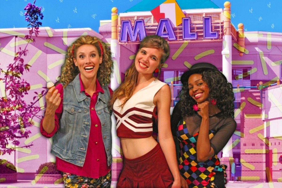 April Kidwell as Jessie Spano, Maribeth Theroux as Kelly KaPOWski and Shamira Clark as Lisa Turtle at 