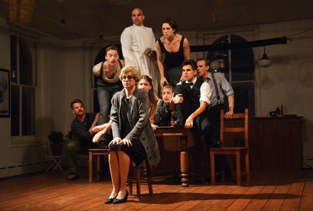The cast of The Importance of Being Ernest Hemingway at 