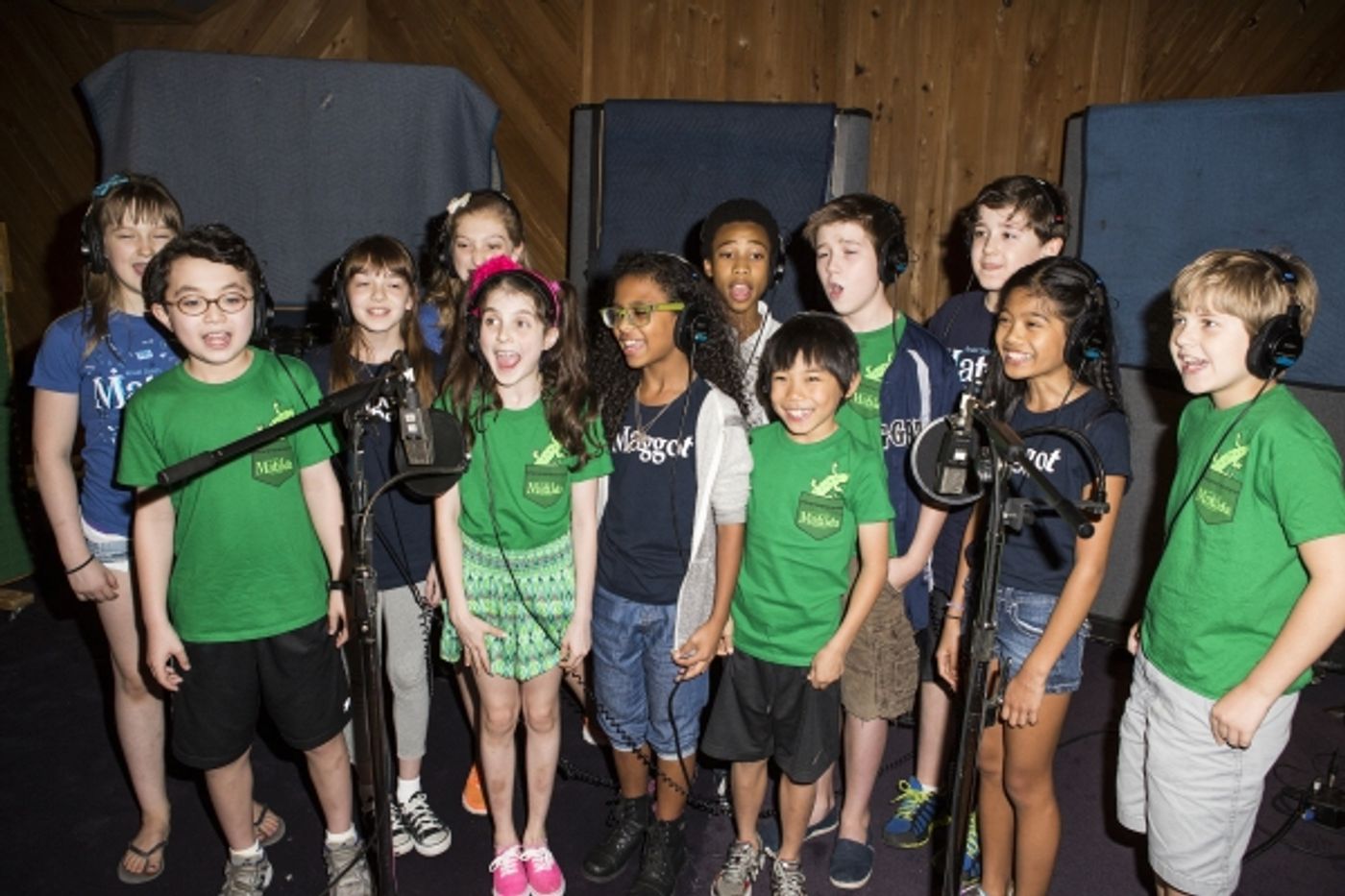Photo Coverage: In the Recording Studio with the Cast of Broadway's MATILDA! Image