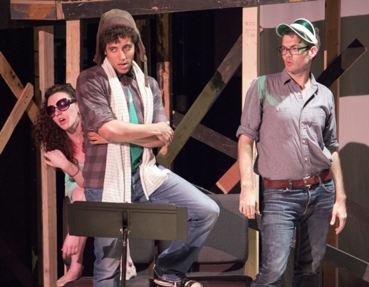 Emily Rogers, Heath Saunders and Eric Hagreen at 