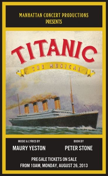 Photo Flash: Artwork Released for Manhattan Concert Productions' TITANIC — photo 2 of 2