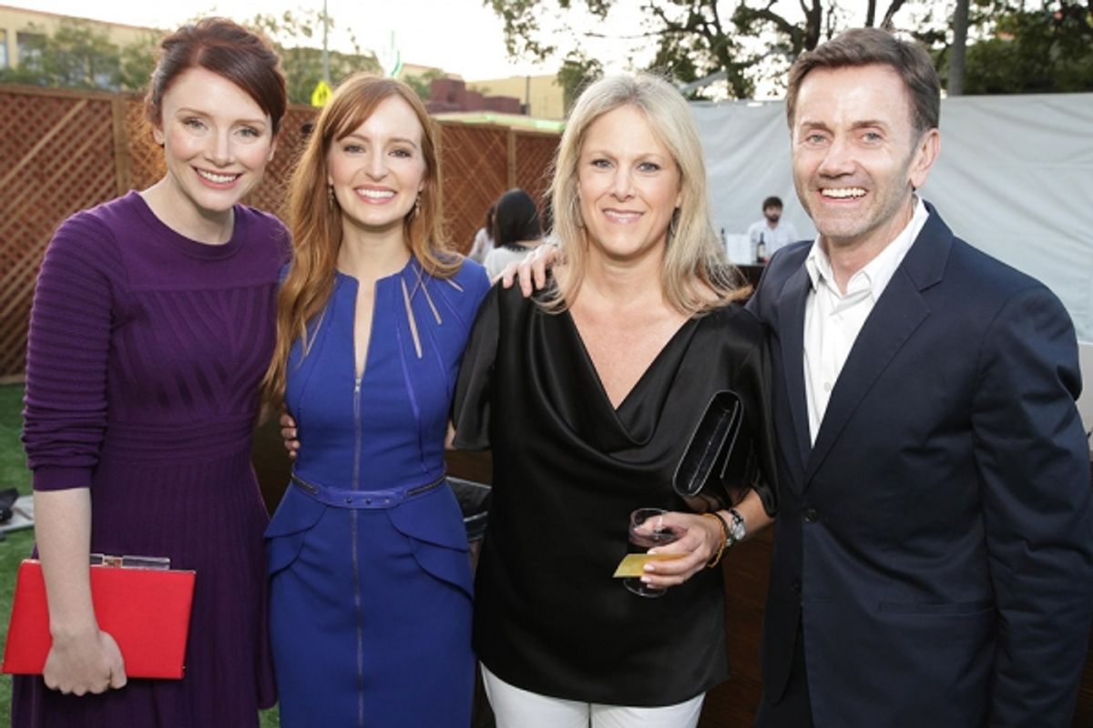 Presenter Bryce Dallas Howard (''The Help''), Ahna O''Reilly (''Jobs,'' ''The Help''), Stephanie Kluft (Walt Disney Studios) and Chip Sullivan (DreamWorks Studios) at 