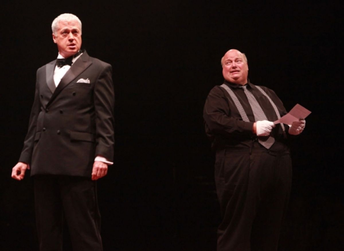 Tom Hewitt (Billy Flynn) and Ric Stoneback (Amos Hart) at 