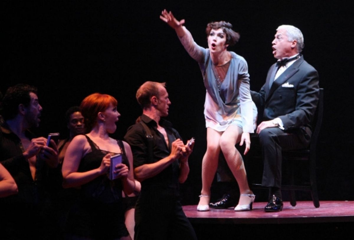 Lindsay Roginski (Roxie Hart), Tom Hewitt (Billy Flynn) and ensemble at 
