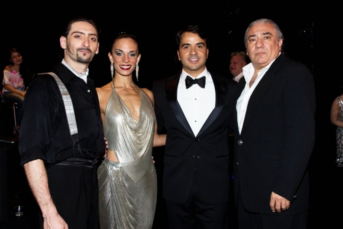 Juan Paulo Horvath, Victoria Galoto, Luis Fonsi, Luis Bravo at 